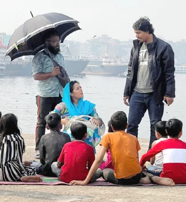 ওয়েব ফিল্ম ‘ফেরা’র একটি দৃশ্যে দীঘি