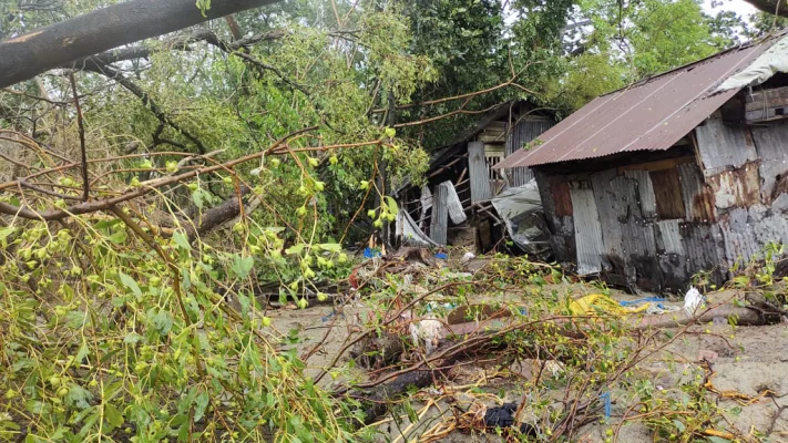 বরগুনার পাথরঘাটায় ঘূর্ণিঝড় রিমালের তাণ্ডব। ছবি: আজকের পত্রিকা