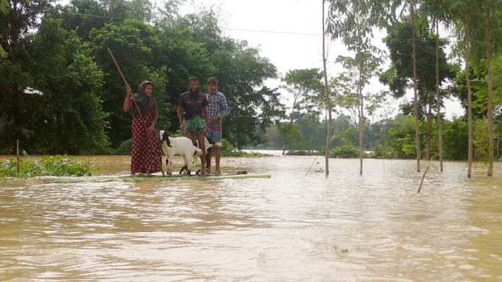 ময়মনসিংহে বন্যার পানি নামছে