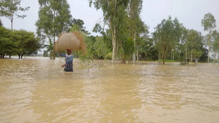 ময়মনসিংহে বন্যার পানি নামছে