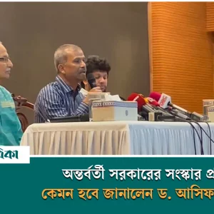 অন্তর্বর্তী সরকারের সংস্কার প্রস্তাব কেমন হবে জানালেন ড. আসিফ নজরুল