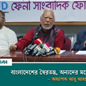 বাংলাদেশের স্বৈরতন্ত্র, অন্যদের মডেল ছিল– অধ্যাপক আবু আহমেদ